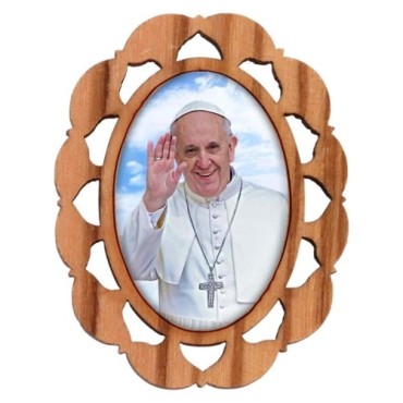 Plaque auto en bois d olivier hauteur 3 cm avec resine. Disponible avec differents Saints.