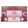Boite de 12 paquets de batonnets d encens collection Satya 15 g. Plusieurs modeles.