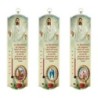 Thermometre d interieur en bois a suspendre H. 20 x 5,5 cm avec Christ et benediction a personnaliser avec une resine
