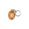 Porte-clés en bois d'olivier H- 3-8 cm avec résine couleur des saints-