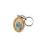 Porte-clés en bois d'olivier H- 3-8 cm avec résine couleur des saints-