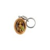 Porte-clés en bois d'olivier H- 3-8 cm avec résine couleur des saints-