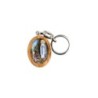 Porte-clés en bois d'olivier H- 3-8 cm avec résine couleur des saints-
