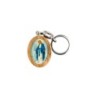 Porte-clés en bois d'olivier H- 3-8 cm avec résine couleur des saints-
