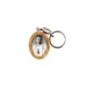 Porte-clés en bois d'olivier H- 3-8 cm avec résine couleur des saints-