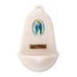 Benitier imitation marbre H. 12,5 x 8 cm avec resine, plusieurs saints..