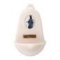 Benitier imitation marbre H. 12,5 x 8 cm avec resine, plusieurs saints..