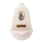 Benitier imitation marbre H. 12,5 x 8 cm avec resine, plusieurs saints..
