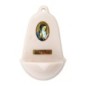 Benitier imitation marbre H. 12,5 x 8 cm avec resine, plusieurs saints..