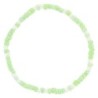 Bracelet sur élastique pour enfant, grains verre couleurs assorties Ø 2 mm avec croix métal - LOT DE 5 ASSORTIS