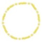 Bracelet sur élastique pour enfant, grains verre couleurs assorties Ø 2 mm avec croix métal - LOT DE 5 ASSORTIS