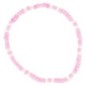 Bracelet sur élastique pour enfant, grains verre couleurs assorties Ø 2 mm avec croix métal - LOT DE 5 ASSORTIS
