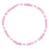 Bracelet sur élastique pour enfant, grains verre couleurs assorties Ø 2 mm avec croix métal - LOT DE 5 ASSORTIS