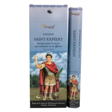 Boîte de 6 tubes Aromatika, 20 bâtonnets d'encens Massala naturels (20 g).