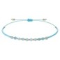 Bracelet dizainier sur corde réglable. Existe avec différentes pierres, Ø 3 mm.