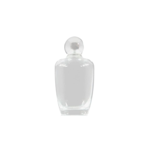 Bouteille verre  40 ml - H. 10cm + resine.