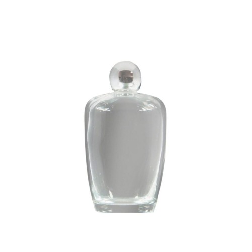 Bouteille verre 115 ml - H. 11 cm + resine.