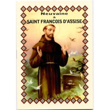 Livret de neuvaine avec historique, prière, neuvaine H.15 x10 cm, nombreux saints.