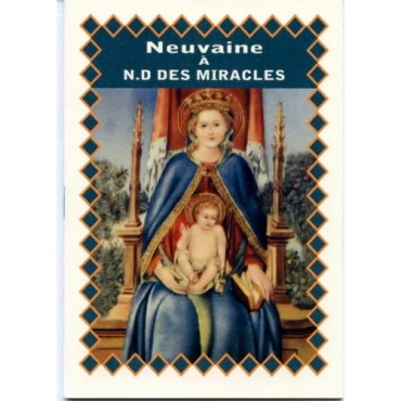 Livret de neuvaine avec historique, prière, neuvaine H.15 x10 cm, nombreux saints.