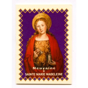 Livret de neuvaine avec historique, prière, neuvaine H.15 x10 cm, nombreux saints.