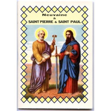 Livret de neuvaine avec historique, prière, neuvaine H.15 x10 cm, nombreux saints.