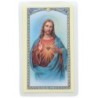 Image papier plastifie avec priere 11.5 x 7 cm, plusieurs saints..