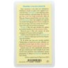 Image papier plastifie avec priere 11.5 x 7 cm, plusieurs saints..