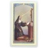 Image papier plastifie avec priere 11.5 x 7 cm, plusieurs saints..