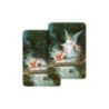 Carte bidimension relief plastifiee H.8.5 x 5 cm, plusieurs saints.