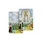 Carte bidimension relief plastifiee H.8.5 x 5 cm, plusieurs saints.