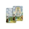 Carte bidimension relief plastifiee H.8.5 x 5 cm, plusieurs saints.