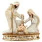 Nativité en résine couleur beige hauteur 16 cm.