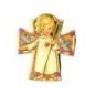 Croix de communion enfantine en bois compresse du bon pasteur H.12 cm..