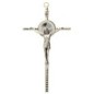 Crucifix avec Christ métal couleur doré et rayons - H. 16 cm..