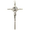 Crucifix avec Christ métal couleur doré et rayons - H. 16 cm..