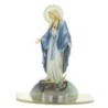 Bougeoir en plexi assemblable, avec représentations de saints. Livre avec une bougie, H. 13,5 cm. Plusieurs saints