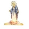 Bougeoir en plexi assemblable, avec représentations de saints. Livre avec une bougie, H. 13,5 cm. Plusieurs saints