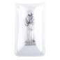 Mini statue métal présentée dans un étui plastique a glisser dans un porte monnaie Hauteur 2,5 cm, plusieurs saints..