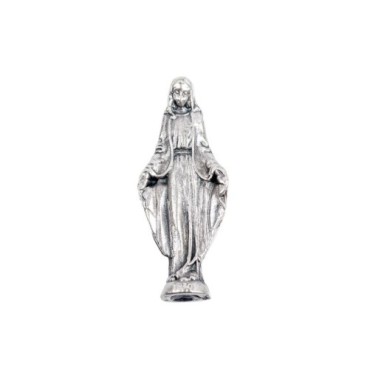 Mini statue métal présentée dans un étui plastique a glisser dans un porte monnaie Hauteur 2,5 cm, plusieurs saints..