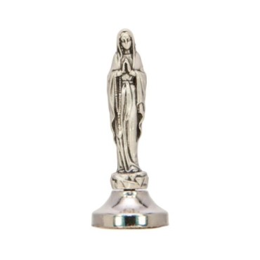 Statue en metal sur socle adhesif, Hauteur 5.5 cm, plusieurs saints...