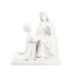 Statue de sainte Catherine Labouré avec l’apparition, en résine peinte à la main – H. 12 cm