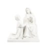 Statue de sainte Catherine Labouré avec l’apparition, en résine peinte à la main – H. 12 cm
