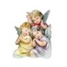 Magnet ou support a poser en bois image collée forme silhouette H. 7 cm, plusieurs saints.