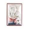Support en bois a poser H. 6 x 4 cm sujet plaque laminee argentee et coloree, plusieurs modeles.