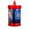 Lumignons a piles hauteur 10 cm duree 60 jours couleur rouge avec image du saint.
