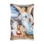 Cadre en bois a suspendre ou a poser H. 11 x 7 cm avec image, plusieurs saints.