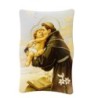 Cadre en bois a suspendre ou a poser H. 11 x 7 cm avec image, plusieurs saints.