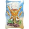 Cadre en bois a suspendre ou a poser H. 11 x 7 cm avec image, plusieurs saints.