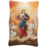 Cadre en bois a suspendre ou a poser H. 11 x 7 cm avec image, plusieurs saints.