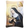 Cadre en bois a suspendre ou a poser H. 11 x 7 cm avec image, plusieurs saints.